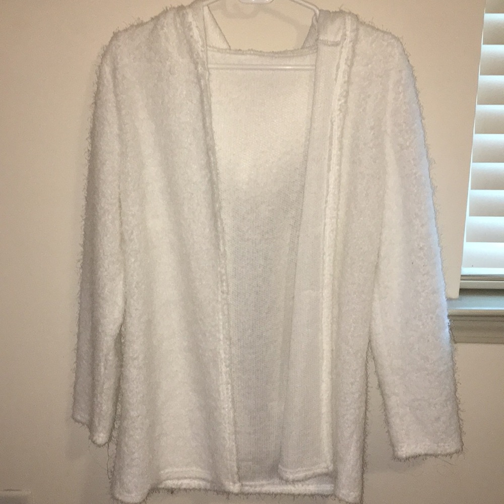 Hooded Fuzzy Sweater